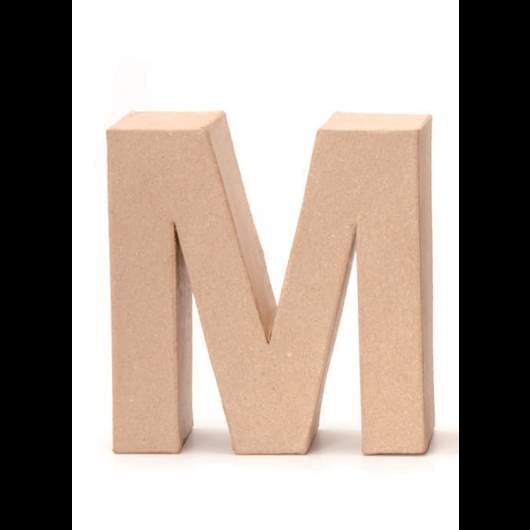 Papp-Buchstaben M 17,5x5,5cm